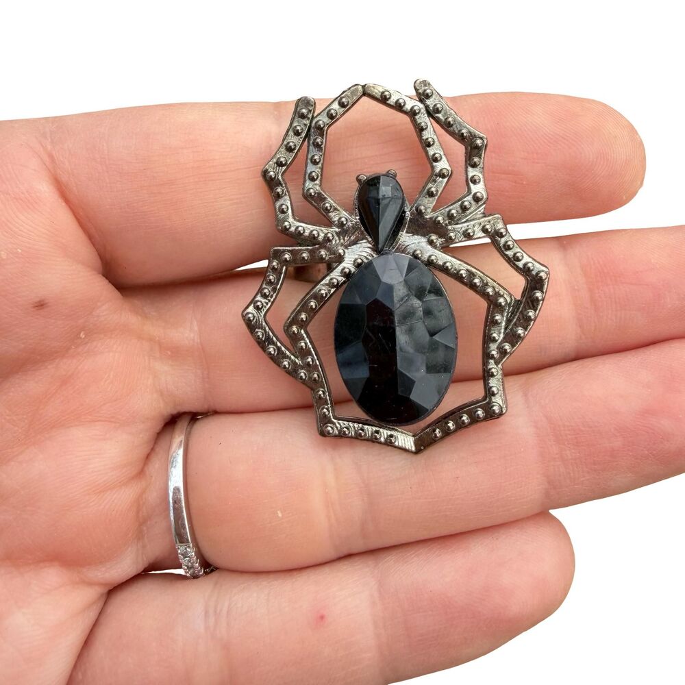 Large Spider Ring Adjustable Spider Ring Halloween Jewelry